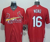 St. Louis Cardinals #16 Kolten Wong Red New Cool Base Stitched MLB Jersey,baseball caps,new era cap wholesale,wholesale hats